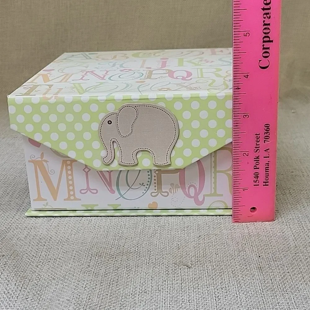 Elephant Themed Home Accent Set 2 Trinket Boxes Decor, Frame, Wood Elephants‎